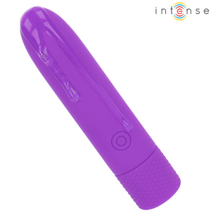 INTENSE - SYMON VIBRADOR RECARGABLE USB 8 VIBRACIONES VIOLETA 10 X 2,2 CM