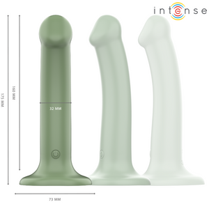 INTENSE - VIBRADOR BECCA CON VENTOSA 10 VIBRACIONES CONTROL REMOTO VERDE