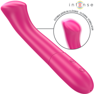 INTENSO - VIBRADOR PATY 19 CM FLEXIBLE 10 VIBRACIONES MODELO 2 ROSA