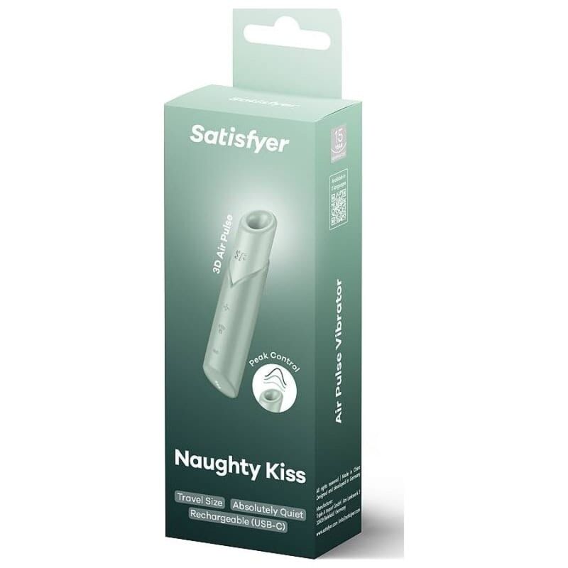 SATISFYER - STIMOLATORE CLITORIDEO NAUGHTY KISS WAVE ACQUAMARINA