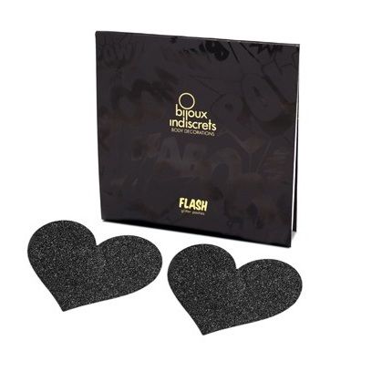 BIJOUX - PEZONES INDISCRETOS CON CORTES DE CORAZÓN NERO