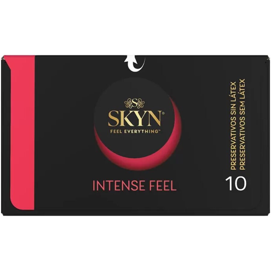SKYN - CONDOM TEXTURED INTENSE FEEL WITH WAVY DESIGN 10 COUNT