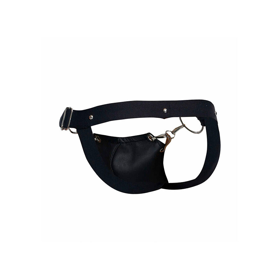 MOB - DNGEON JOCKSTRAP NERO A PRESSIONE TAGLIA UNICA