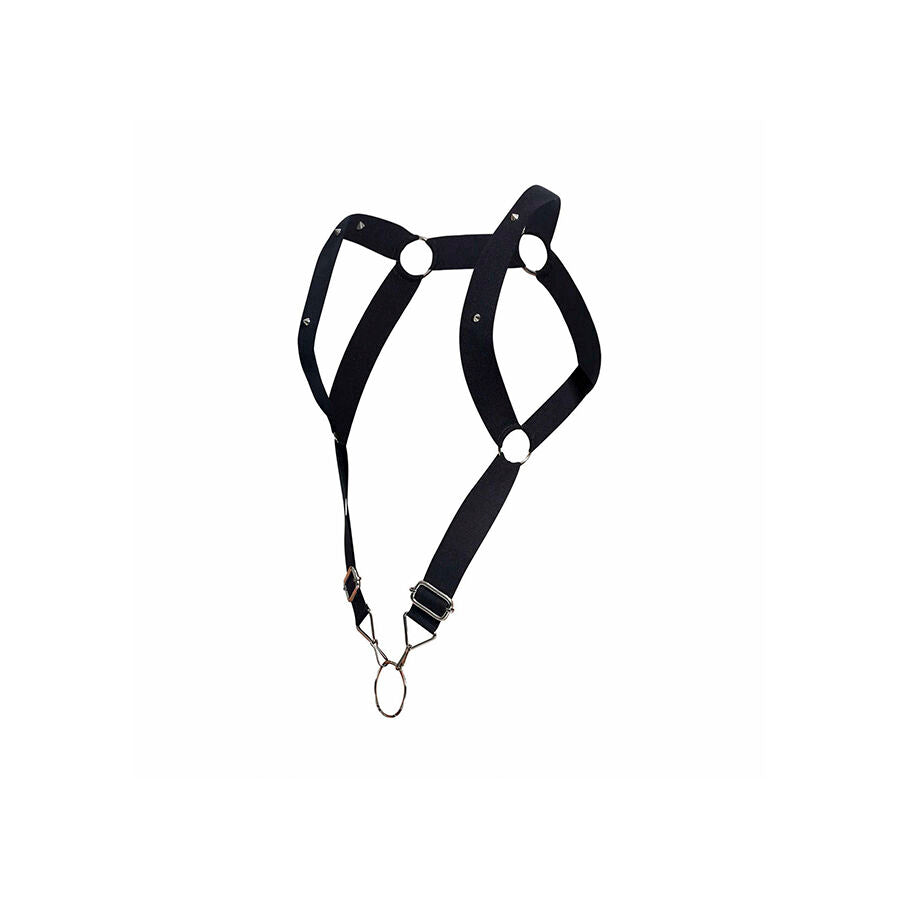 MOB - BLACK STRAIGHT-BACK DUNGEON HARNESS ONE SIZE
