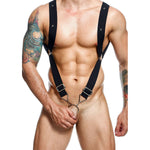 MOB - BLACK STRAIGHT-BACK DUNGEON HARNESS ONE SIZE