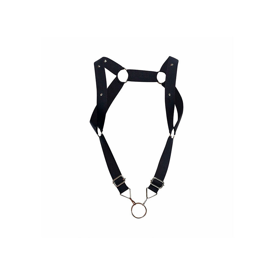 MOB - BLACK STRAIGHT-BACK DUNGEON HARNESS ONE SIZE