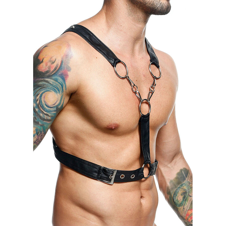 MOB - DNGEON BLACK CROSS CHAIN HARNESS ONE SIZE