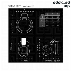 ADDICTED TOYS BLOQUEADO - GABBIA PER PENE SILENZIOSA 7,5 CM