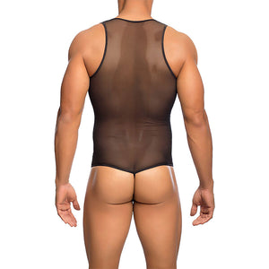 MOB - BODY TRASPARENTE NERO TAGLIA S/M
