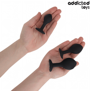 ADDICTED TOYS - JUEGO DE 3 TAPONES ANALES CON JOYA