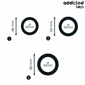 ADDICTED TOYS - SILICONE RINGS SET MODEL 1
