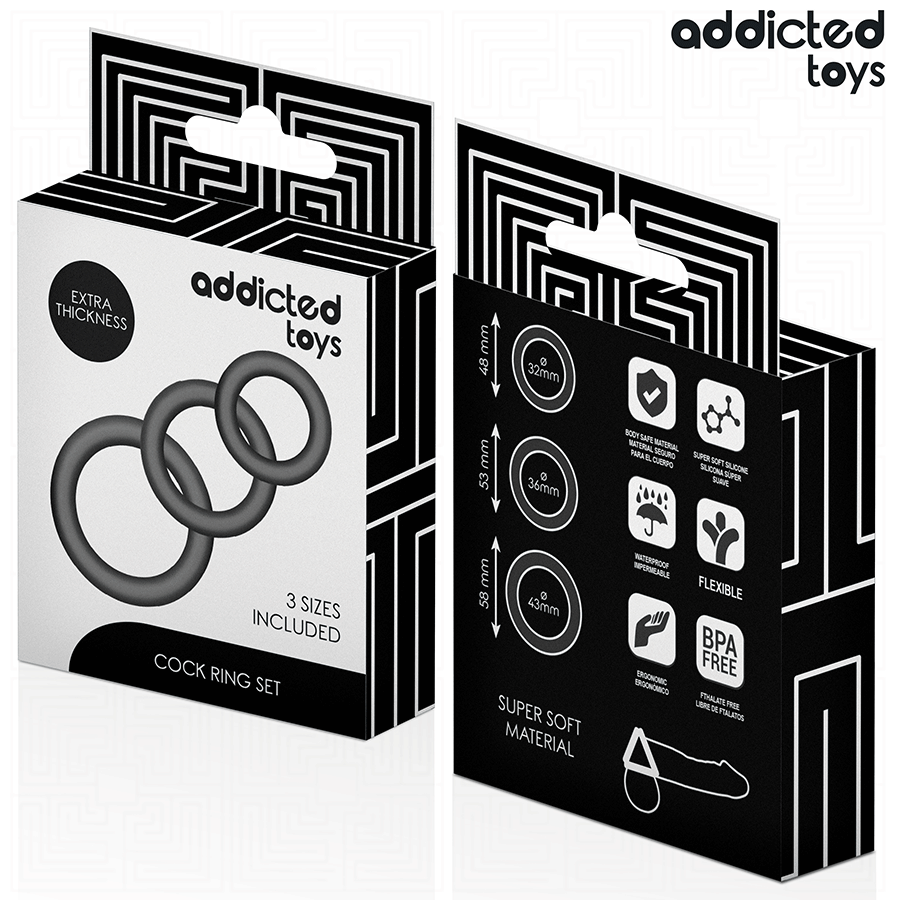 ADDICTED TOYS - SILICONE RINGS SET MODEL 1