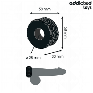 Juguetes ADDICTED - Anillo para pene extragrueso
