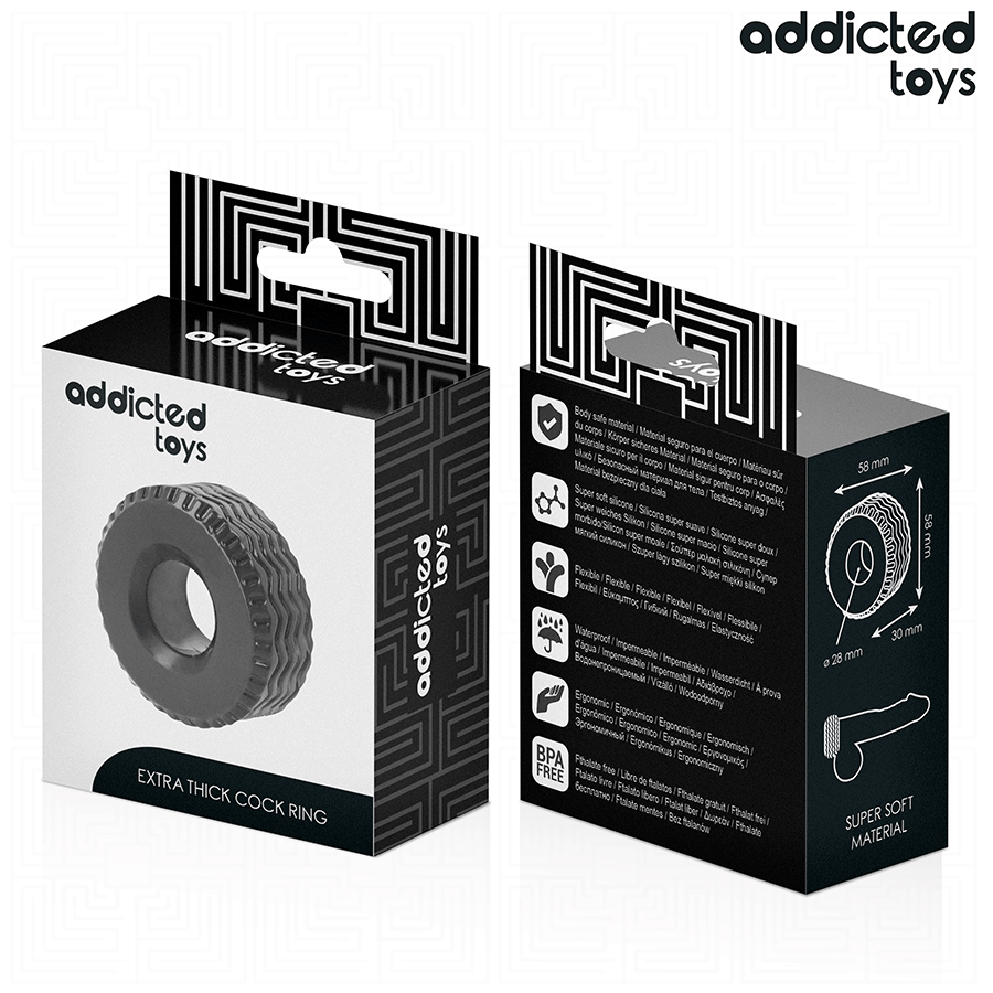 Juguetes ADDICTED - Anillo para pene extragrueso