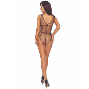 PASSION - BS114 BODYSTOCKING CON RETE NERA