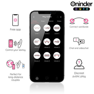 ONINDER CUTE - VIBRADOR CONEJITO DE AMOR PARA PUNTO G Y CLÍTORIS - APLICACIÓN GRATUITA EN TODO EL MUNDO