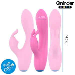 ONINDER CUTE - VIBRADOR CONEJITO DE AMOR PARA PUNTO G Y CLÍTORIS - APLICACIÓN GRATUITA EN TODO EL MUNDO