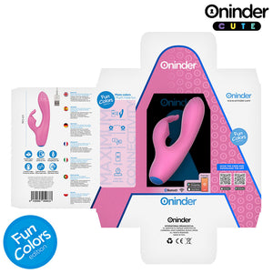ONINDER CUTE - VIBRADOR CONEJITO DE AMOR PARA PUNTO G Y CLÍTORIS - APLICACIÓN GRATUITA EN TODO EL MUNDO