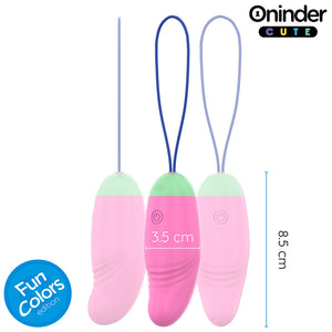ONINDER CUTE - UOVO IN SILICONE VIBRANTE-ROTANTE A 360° PER AMARE IL PIACERE - APP GLOBALE GRATUITA