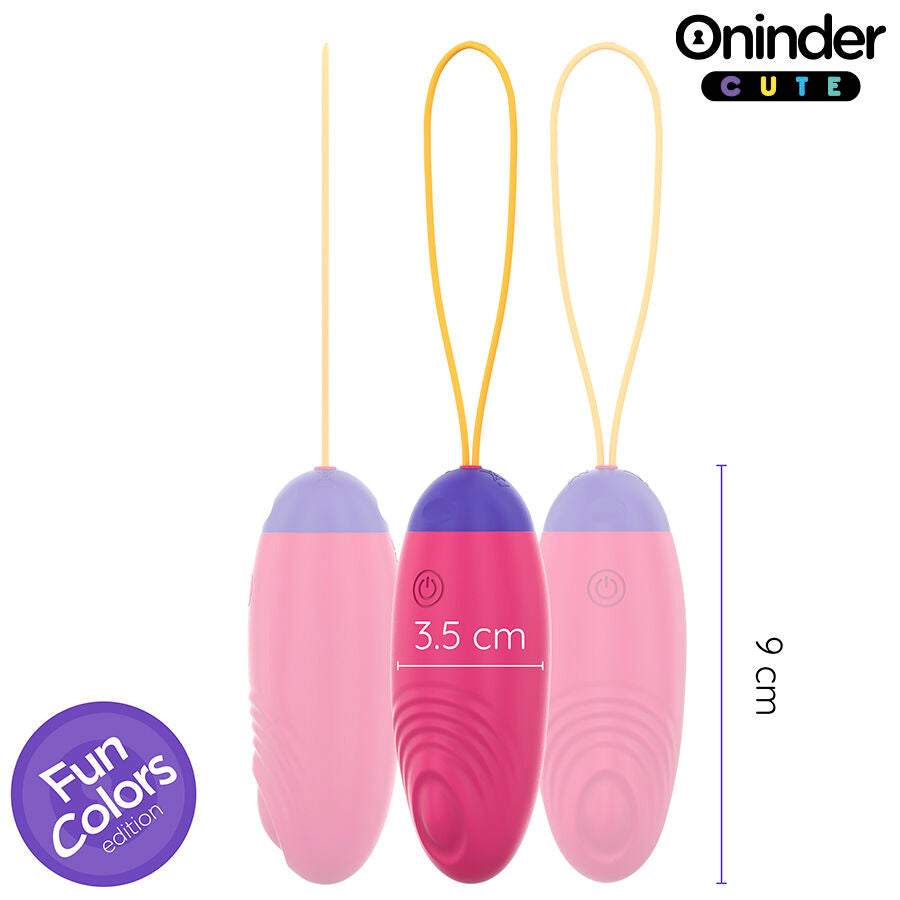 ONINDER CUTE - SILICONE EGG WITH VIBRO-WAVE AND PLEASURE - FREE GLOBAL APP