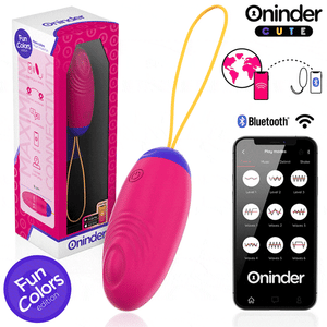 ONINDER CUTE - SILICONE EGG WITH VIBRO-WAVE AND PLEASURE - FREE GLOBAL APP
