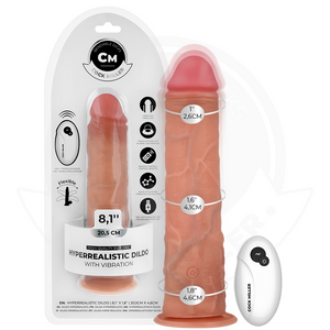 COCK MILLER - DILDO REALISTA CON VENTOSA Y VIBRACIÓN A CONTROL REMOTO 20,5 CM