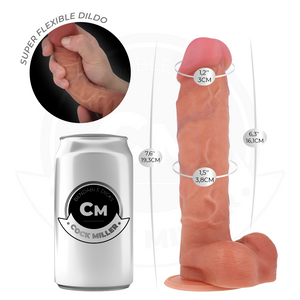 COCK MILLER - DILDO ARTICULADO HIPERREALISTA 19,3 CM