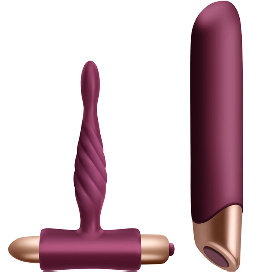 CLIMAXIMUM - KIT VIBRATORE CLASSICO RAPTURE + PLUG ANALE PER PRINCIPIANTI