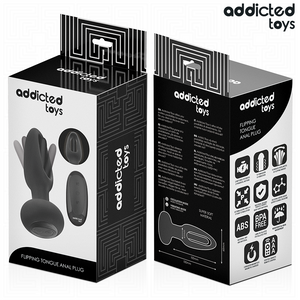 ADDICTED TOYS - VIBRATING TONGUE BUTT PLUG WITH REMOTE CONTROL