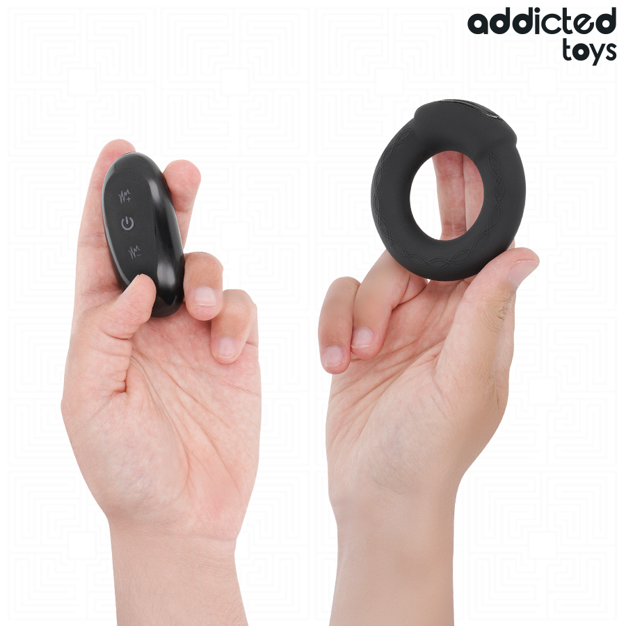 ADDICTED TOYS - VIBRATING COCK RING WITH HEATING EFFECT AND REMOTE CONTROL