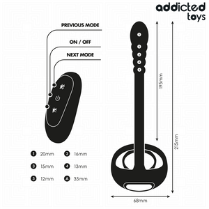 ADDICTED TOYS - VIBRATING P-SPOT PENIS RING WITH REMOTE CONTROL