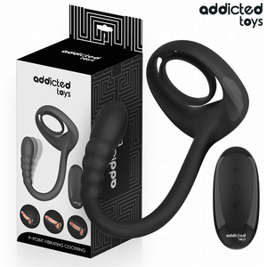 ADDICTED TOYS - VIBRATING P-SPOT PENIS RING WITH REMOTE CONTROL