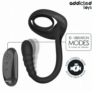 ADDICTED TOYS - VIBRATING P-SPOT PENIS RING WITH REMOTE CONTROL