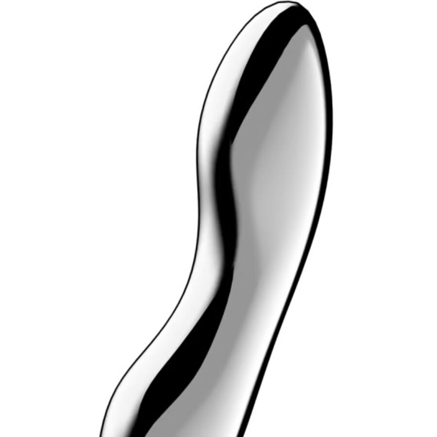 SATISFYER - DILDO DE DOBLE EXTREMO DE ACERO INOXIDABLE COSMIC CREST 2