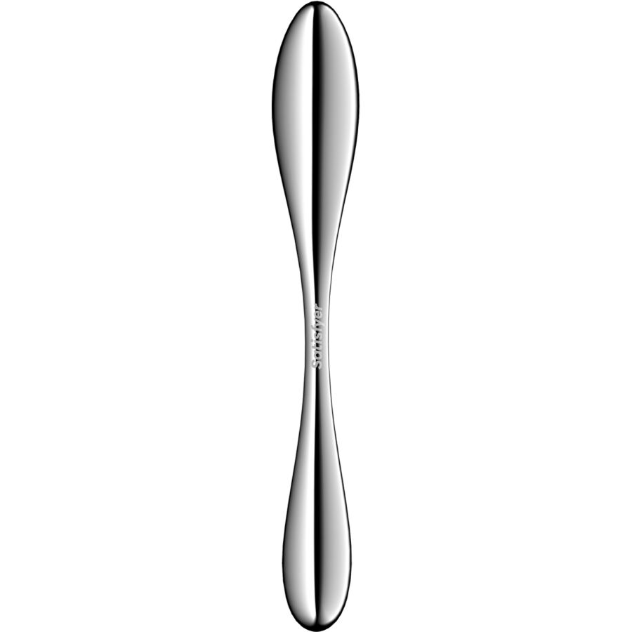 SATISFYER - DUAL-ENDED STAINLESS STEEL DILDO STAR FORCE 3