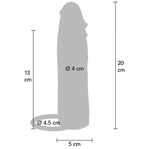 GET REAL - HYDRATED SKIN GUINA PER PENE IN SILICONE CARAMELLO 20 CM