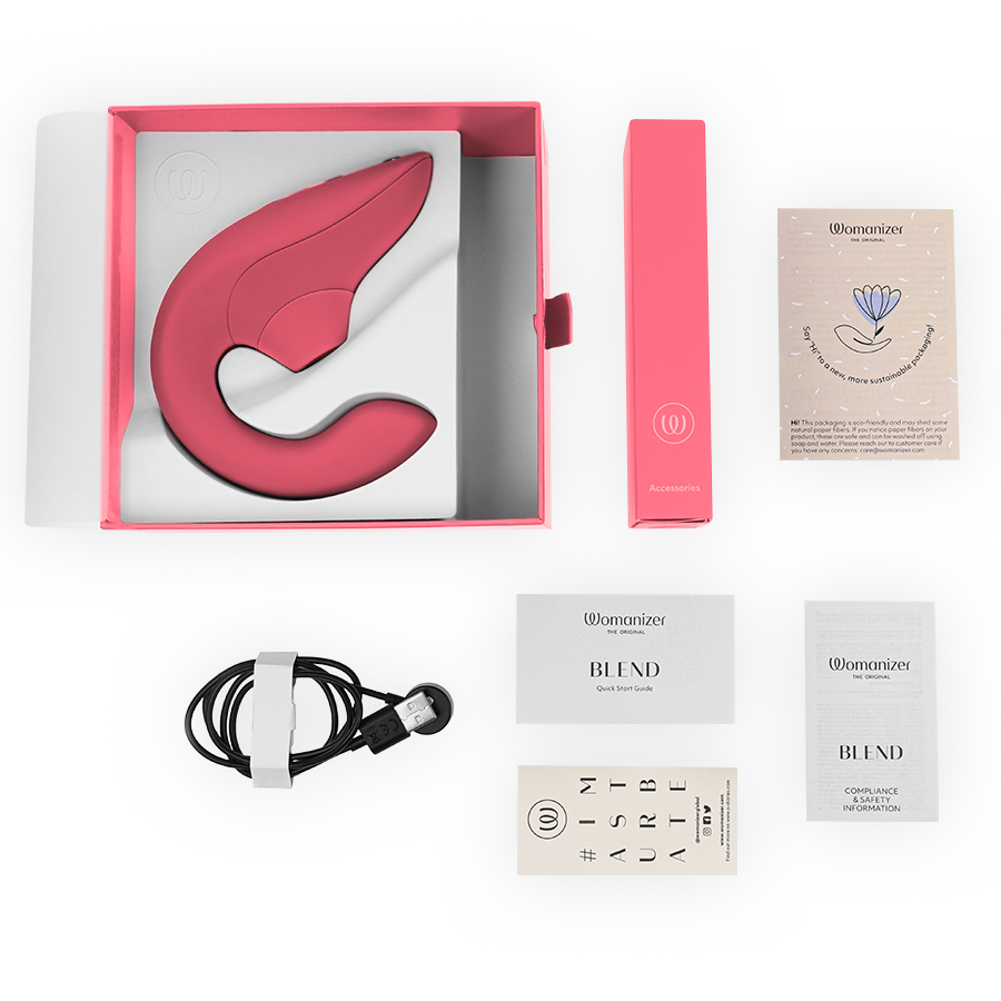 WOMANIZER - VIBRADOR ESTIMULADOR CONEJO BLEND VIBRANT ROSE
