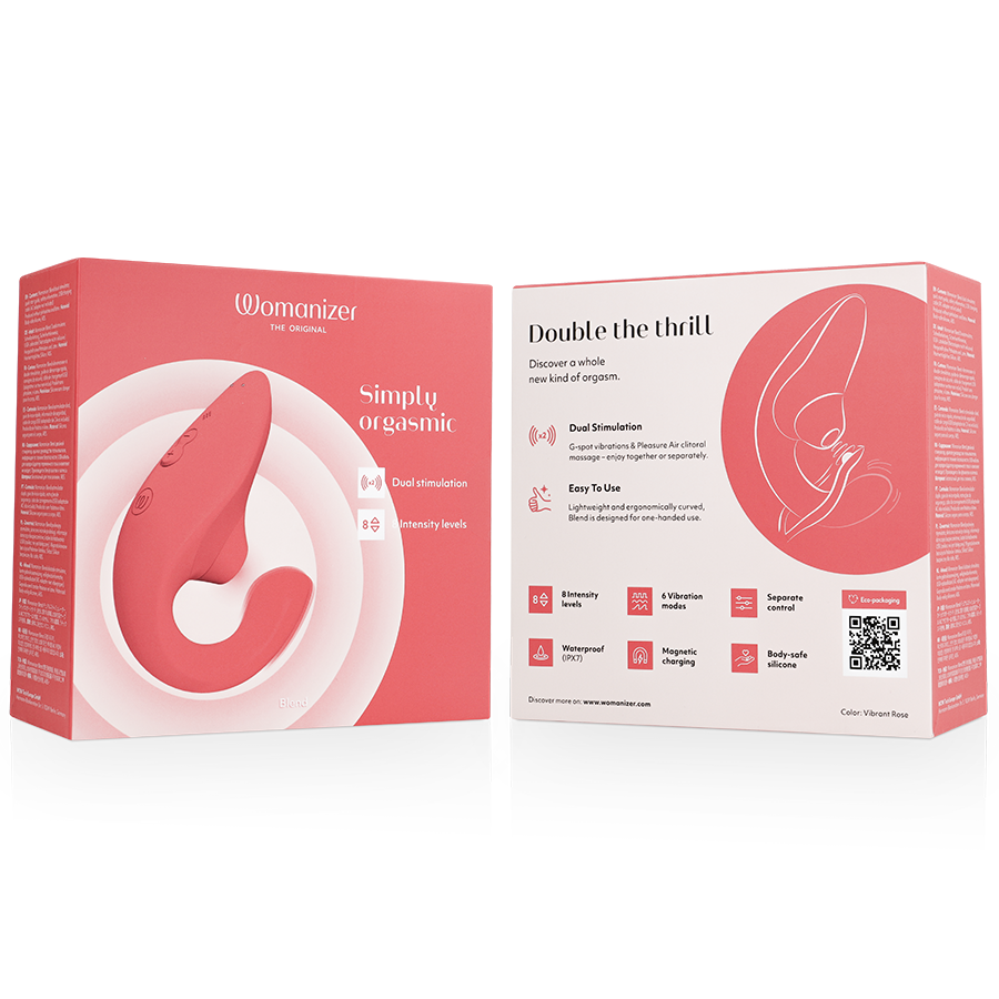 WOMANIZER - VIBRADOR ESTIMULADOR CONEJO BLEND VIBRANT ROSE