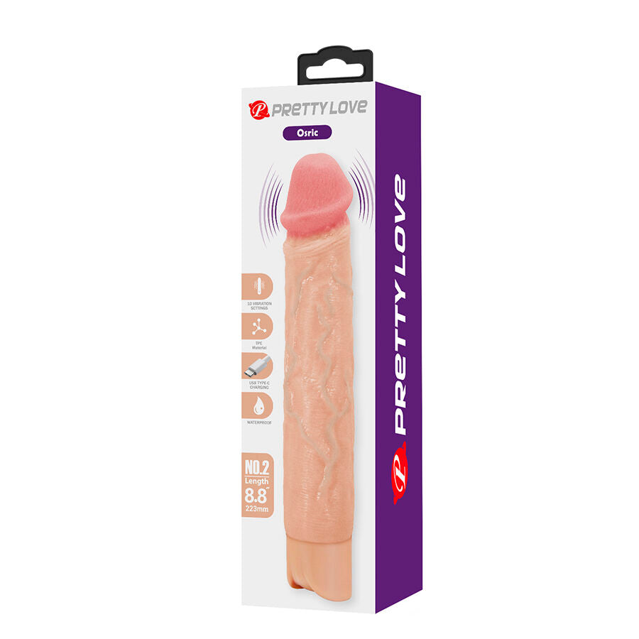 PRETTY LOVE - OSRIC VIBRATORE REALISTICO FLESSIBILE