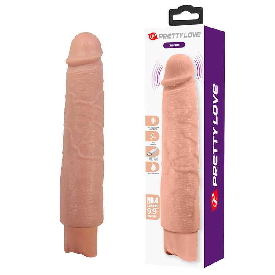 PRETTY LOVE - SOREN VIBRATORE REALISTICO FLESSIBILE