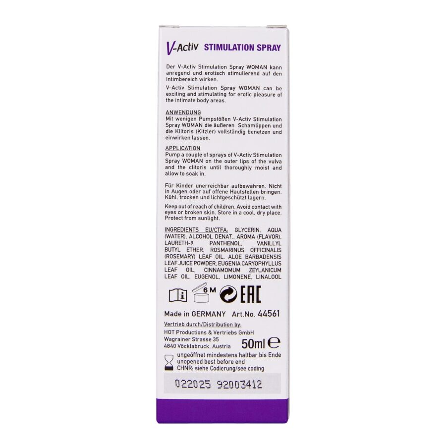 HOT - V-ACTIV SPRAY STIMOLANTE DONNA 50 ML