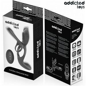 ADDICTED TOYS - DOPPIO ANELLO PER PENE CON STIMOLATORE CLITORIDEO