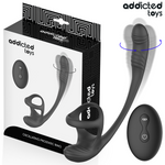 ADDICTED TOYS - ANAL PLUG WITH VIBRATION AND 360º OSCILLATION AND TESTICLE STIMULATOR