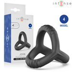 INTENSE - ANILLO PARA PENE TRIPLE AJUSTABLE DE JOHN, MODELO 4