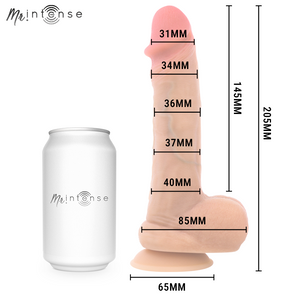 MR INTENSE - DANNY DILDO EIACULANTE IN SILICONE 20,5 CM -Ø- 4 CM
