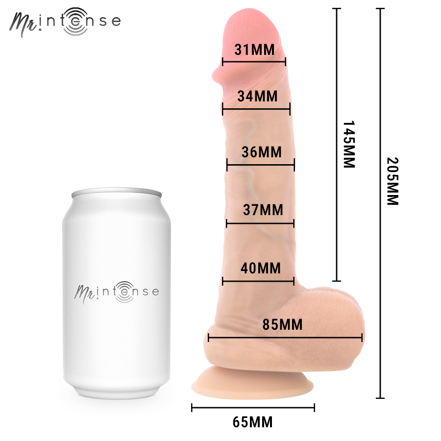 MR INTENSE - DANNY DILDO EIACULANTE IN SILICONE 20,5 CM -Ø- 4 CM