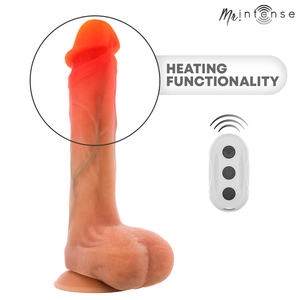 MR INTENSE - BRADLEY SILICONE VIBRATING DILDO WITH HEATING EFFECT AND REMOTE CONTROL 21 CM -Ø- 4.2 CM