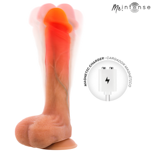 MR INTENSE - BRADLEY SILICONE VIBRATING DILDO WITH HEATING EFFECT AND REMOTE CONTROL 21 CM -Ø- 4.2 CM