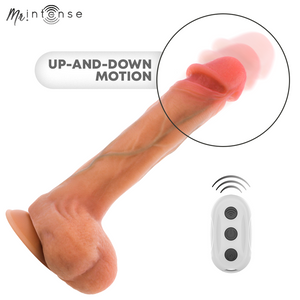 MR INTENSE - BRADLEY SILICONE VIBRATING DILDO WITH HEATING EFFECT AND REMOTE CONTROL 21 CM -Ø- 4.2 CM