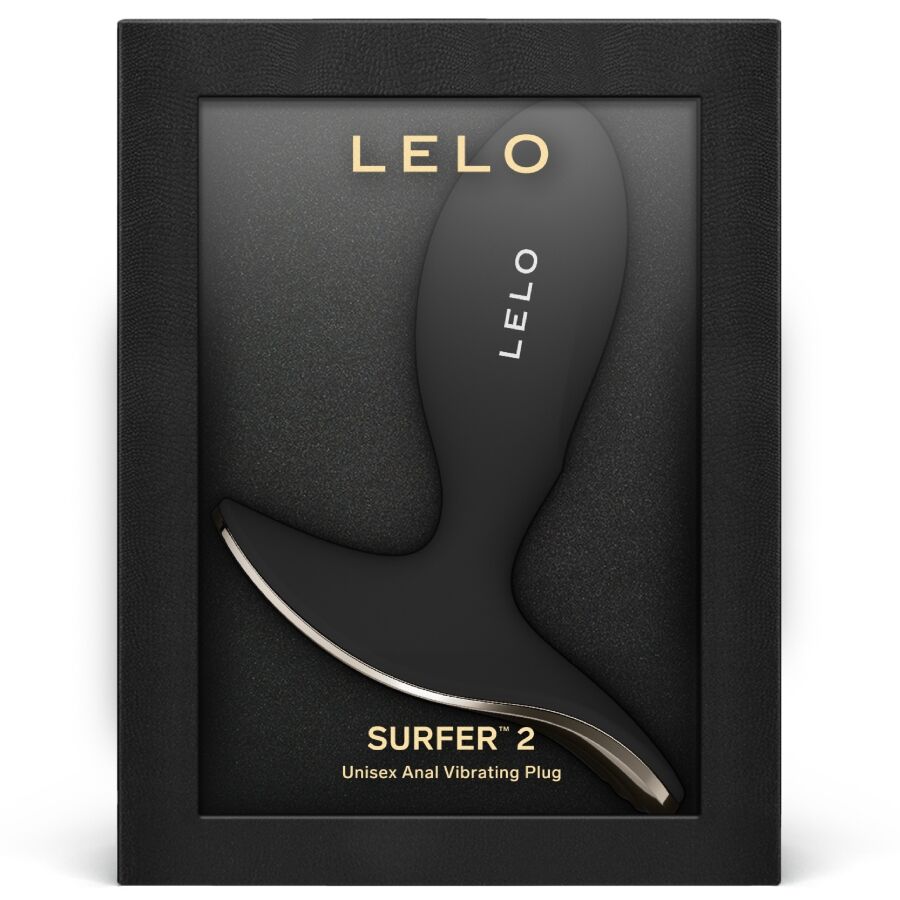 LELO - SURFER 2 TAPÓN ANAL VIBRANTE UNISEX NEGRO
